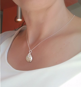 Naszyjnik z perłą srebro"Fairy tale shell"| Fröhlich Design