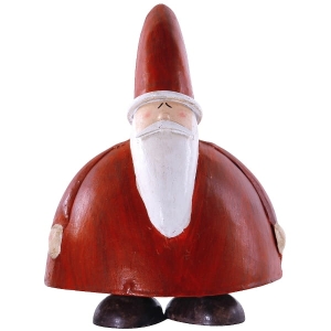 Mikołaj "Santa" metalowy, średni 13x11x17 cm