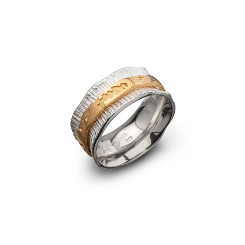 Pierścionek "Moving on the ring" srebro | Fröhlich Design