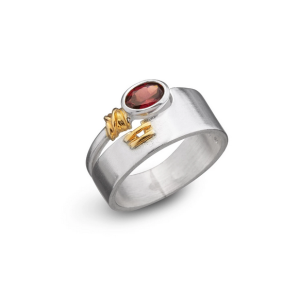 Pierścionek z granatem DP004  Fröhlich Design