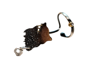 Nausznica z cyrkonią DK009/lewa | Fröhlich Design