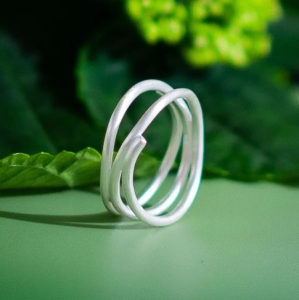 Pierścionek "Twistring " srebro DP081 | Fröhlich Design