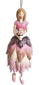 Dekoracja wisząca: wróżka kwiatowa różowa protea królewska