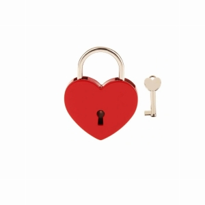 Personalizowana kłódka w kształcie serca z grawerem