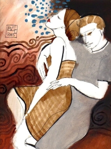 Obraz "W objęciach" | Elżbieta Kisiel-Gładkowska