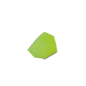 Top złocony VU 12 mm (kryształ) do pierścionka Neon Yellow | Fruit Bijoux