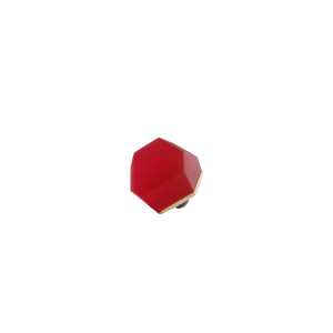 Top złocony VU 12 mm (kryształ) do pierścionka Ruby Red | Fruit Bijoux