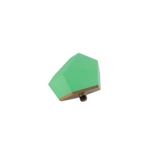 Top złocony VU 12 mm (kryształ) do pierścionka Flash Green | Fruit Bijoux