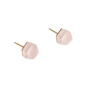 Kolczyki złocone VU 12 mm Blossom Pink | Fruit Bijoux