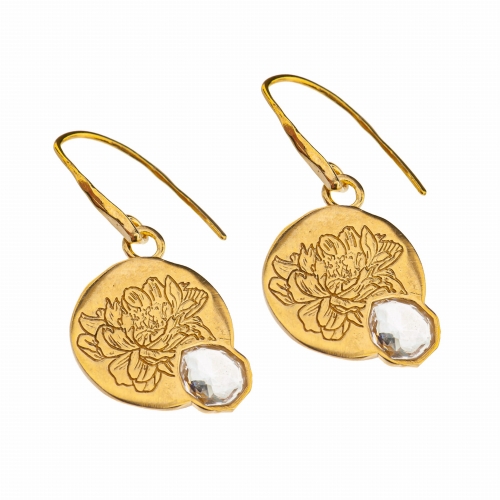 Kolczyki "Piwonia" z kolekcji Botanica | Motyle