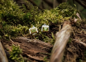 Kolczyki "Tiny shiny wonder earstudds" | Fröhlich Design