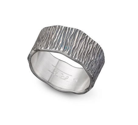 Obrączka srebro "Autumn birch" | Fröhlich Design