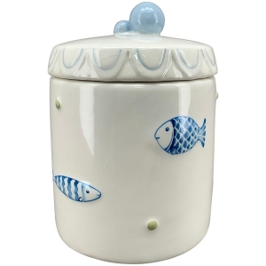 Pojemnik ceramiczny z motywem morskim
