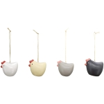 Ceramiczna Kura Wisząca – Kolorowa Dekoracja w Ogrodzie