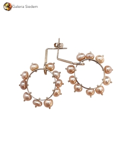 Szept perły - srebrne kolczyki 925