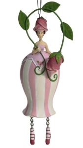 Dekoracja wisząca: wróżka kwiatowa różka