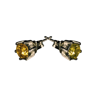 Kolczyki z żółtą cyrkonią DK016 Fröhlich Design