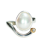 Pierścionek DP023 z perłą Fröhlich Design