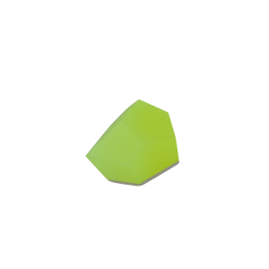 Top złocony VU 8 mm (kryształ) do pierścionka Neon Yellow | Fruit Bijoux