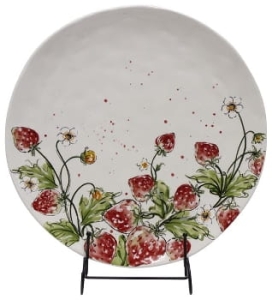 Talerz ceramiczny : Truskawka 