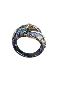 Pierścionek Ag 925 z cytrynem 