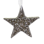Ozdoba na choinkę: Gwiazdka srebrna