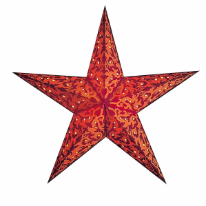 Gwiazda bożonarodzeniowa - furnace red/orange