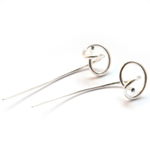 Kolczyki  z srebra"Ball earrings"| Fröhlich Design