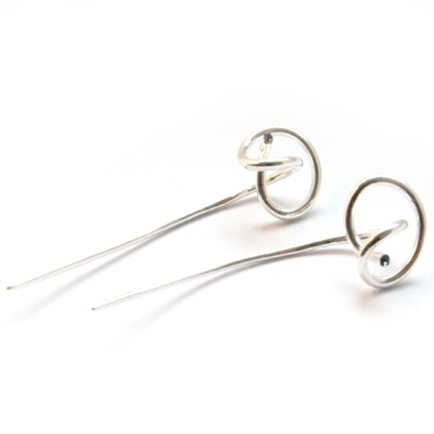 Kolczyki  z srebra"Ball earrings"| Fröhlich Design