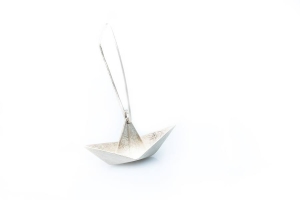 Kolczyki srebro "The little ship earrings silver" | Fröhlich Design
