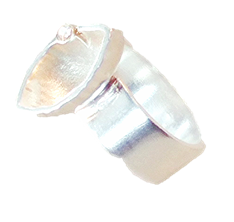 Pierścionek z białą cyrkonią  DP002  Fröhlich Design