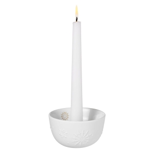 Świąteczny świecznik porcelanowy