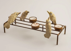 Candlestick 5 birds