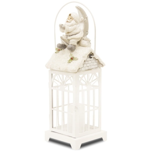 Lampion - Św. Mikołaj na dachu