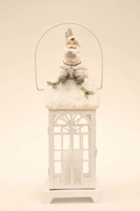 Lampion - Św. Mikołaj na dachu