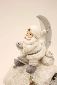 Lampion - Św. Mikołaj na dachu