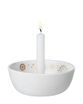 Świąteczny świecznik porcelanowy