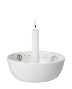 Świąteczny świecznik porcelanowy