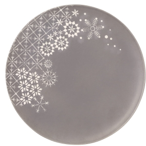 Szklany talerz ręcznie zdobiony