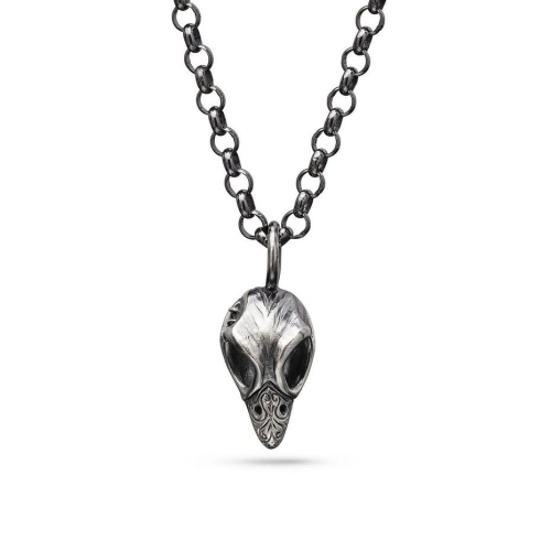 Naszyjnik męski "Bird skull pendant" | Fröhlich Design