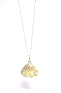Naszyjnik z perłą srebro"Fairy tale shell"| Fröhlich Design