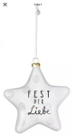 Ozdoba na choinkę: szklana bombka - gwiazda "Fest der Liebe"