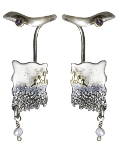 Nausznica z cyrkonią DK009/lewa | Fröhlich Design