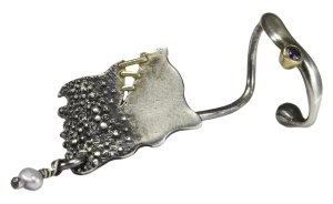 Nausznica z cyrkonią DK009/lewa | Fröhlich Design