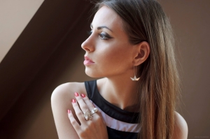 Kolczyki srebro "The little ship earrings silver" | Fröhlich Design