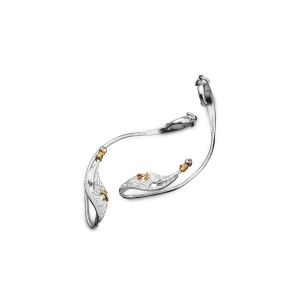 Nausznica "Earcuff two parts" z białą cyrkonią - lewa | Fröhlich Design