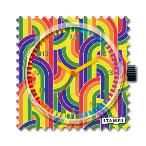 S.T.A.M.P.S. Zegarek ( tarcza ) Retro Rainbow