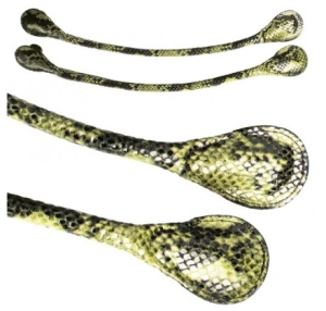 Obag- Uchwyty Snake Mini | ECO skóra | kolor żółty