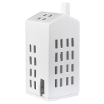 Porcelanowy lampion domek: małe okienka