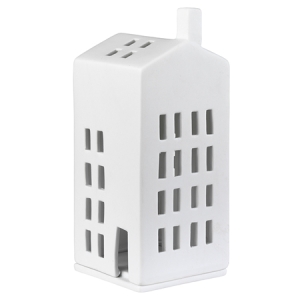 Porcelanowy lampion domek: małe okienka